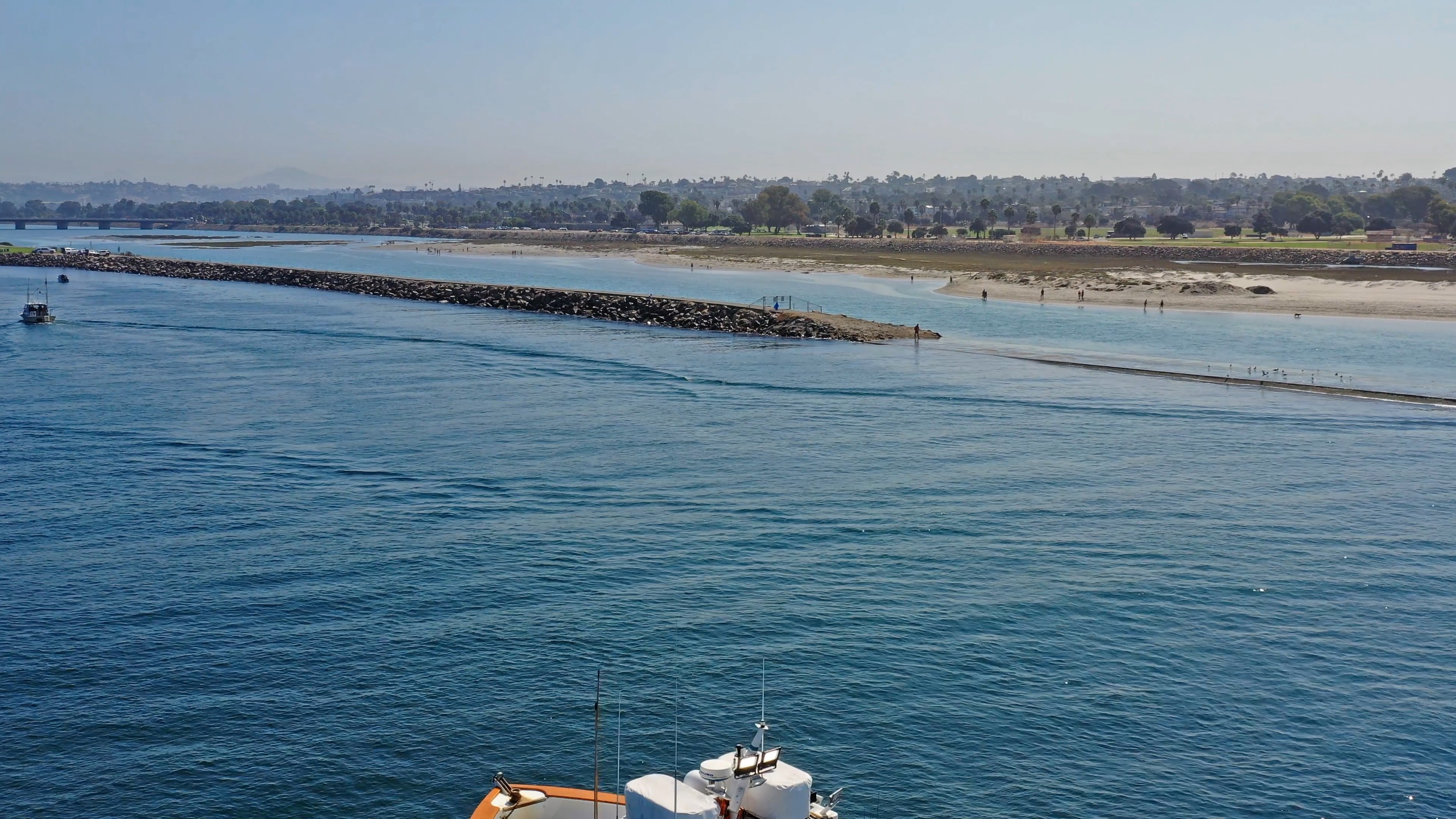 Charter fishing boat on open water